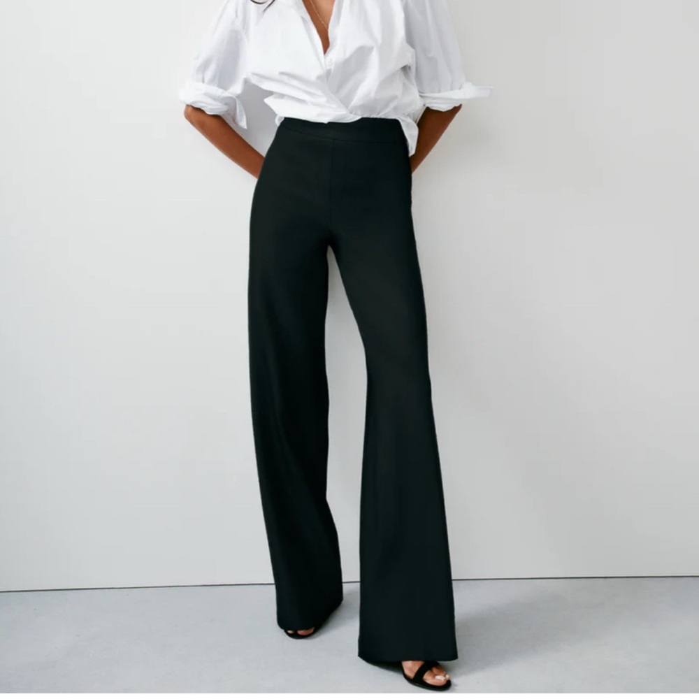 SPANX Ponte Wide Leg Pant, Black, NWT